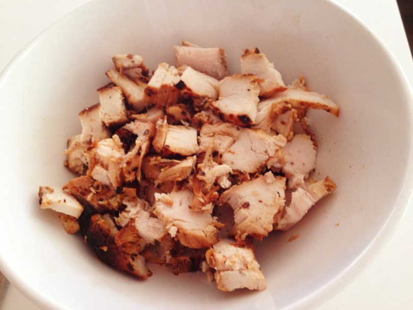 Left Over Souvlaki Chicken Chopped up