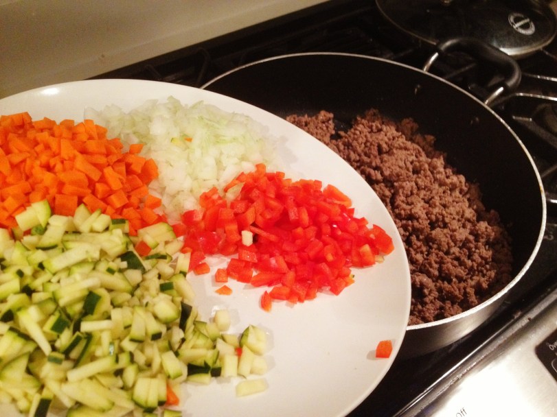 Add some veggies to your meat.