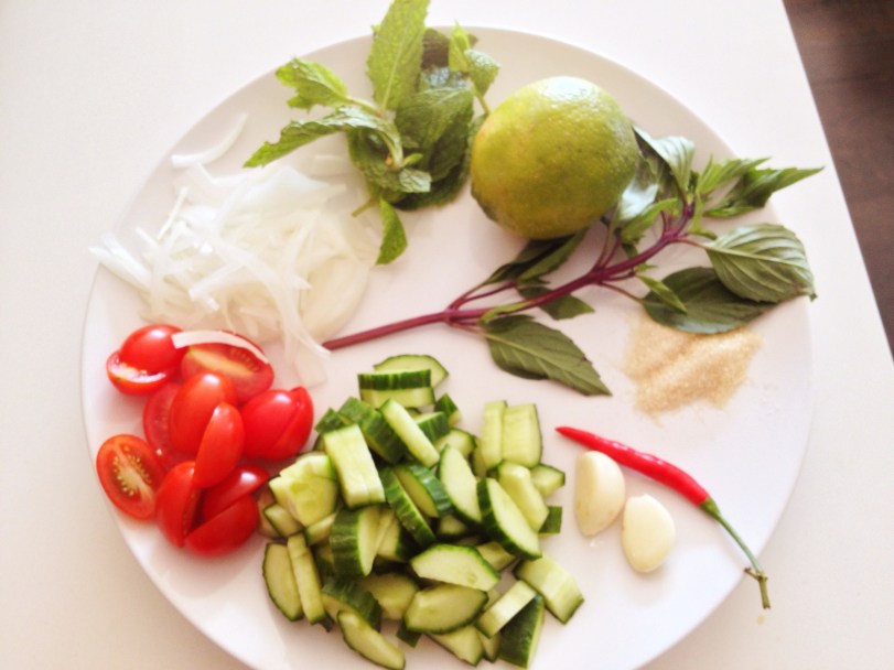 Look at these beautiful and fresh ingredients.