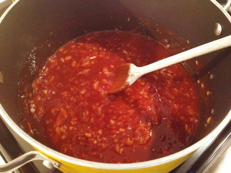 Stir it up together before you add the apples