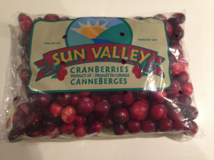 Fresh Cranberries- At the holidays you tend to see these in the grocery store for anywhere between 1-$1.50 a bag