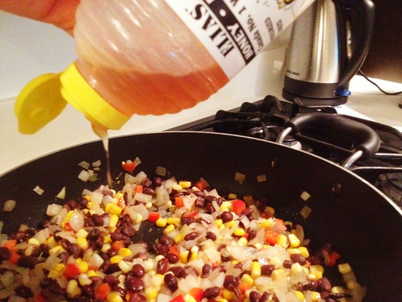 Add a good few squeezes of honey