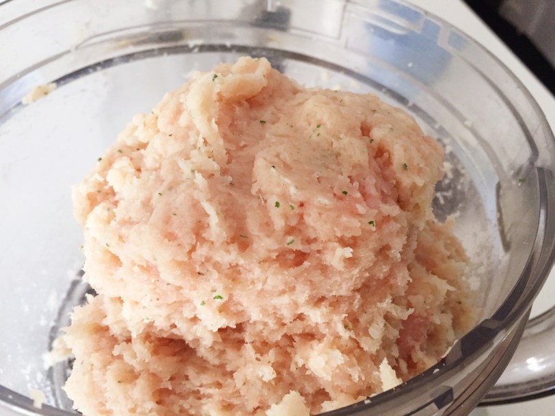 Combined chicken, potato and simple spices