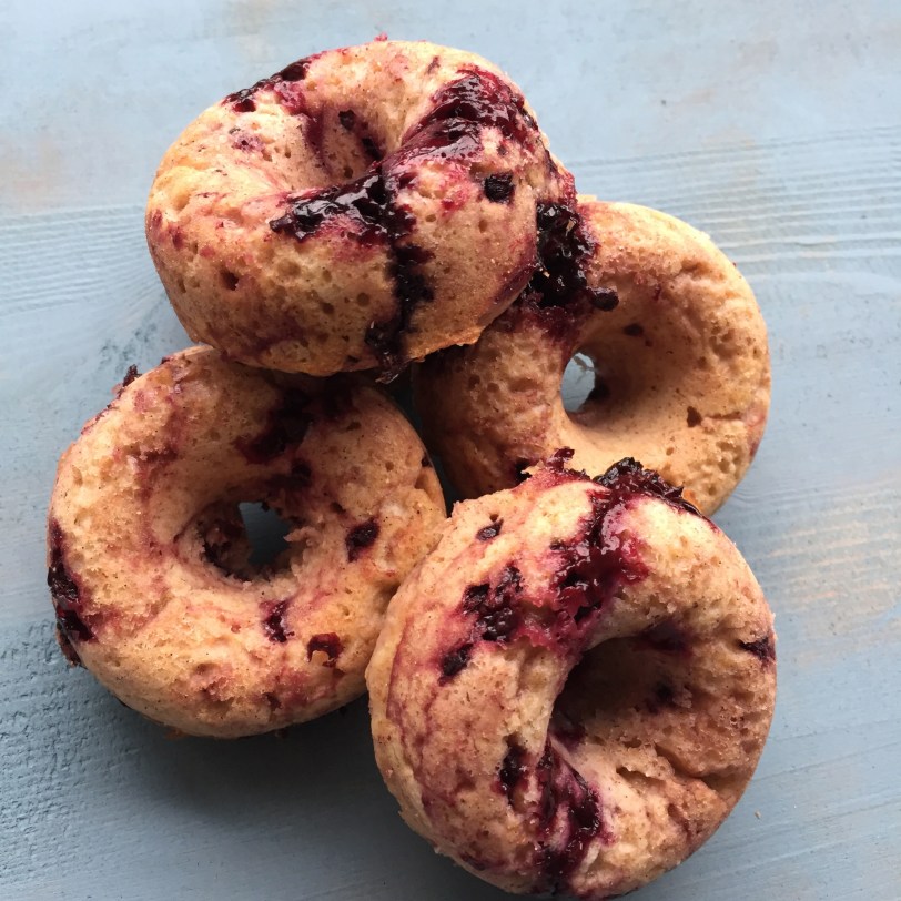 Wholewheat Blackberry Vanilla donuts