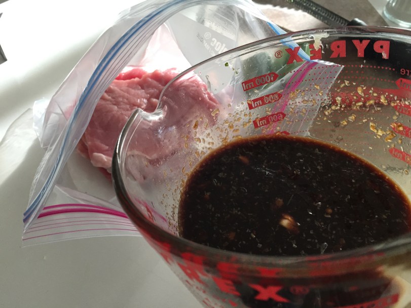 pour that marinade in there