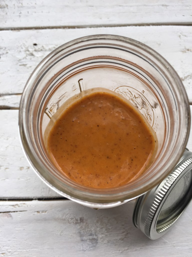 Here's what the dressing looks like when it's finished