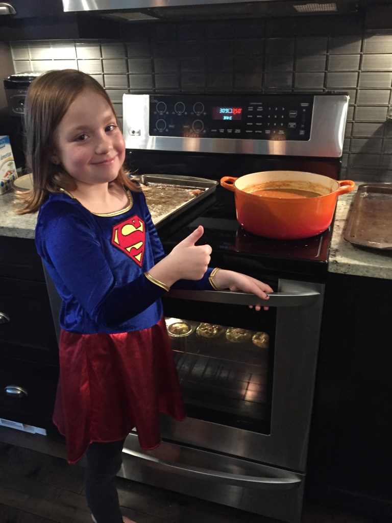 Thumbs up from Super Girl!!