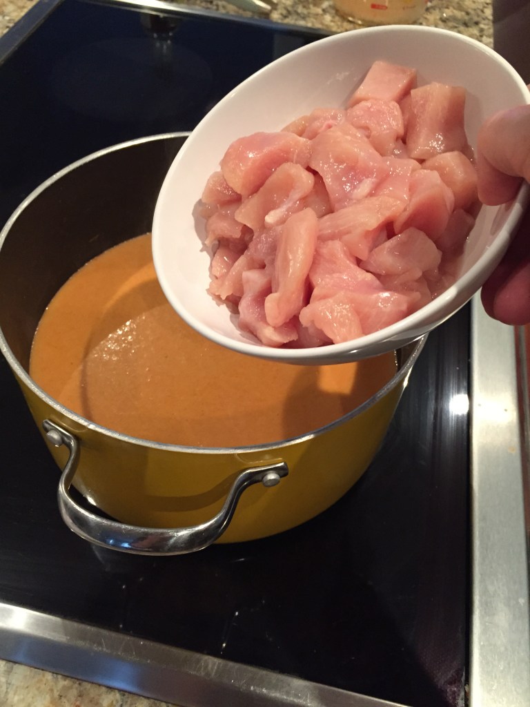 Add your chicken (raw)